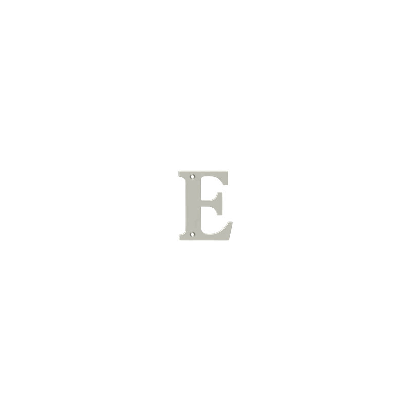 4" H Brass House Letter, Lifetime Brass, F