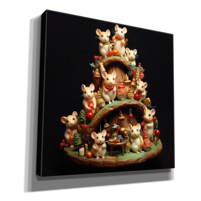 «Xmas Animals 09» par The Golden Valley, art sur toile