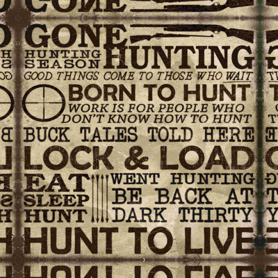 «Gone Hunting», impression sur toile tendue