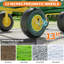 Chariot de jardin 3 en 1 robuste en acier, à tirer, avec panneaux latéraux amovibles, roues de 10/13 pouces et capacités de charge multiples pour le transport de terre, d'outils et de plantes.-134781055-134781056