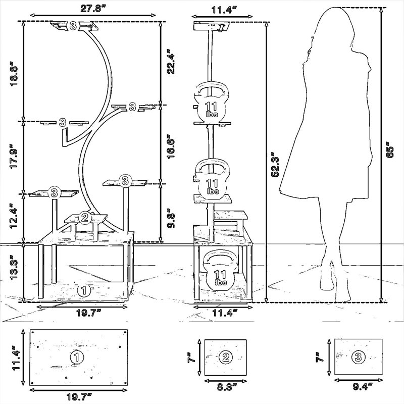 Support pour plante d'intérieur avec lumières de croissance, support de présentation en forme de S à 8 niveaux pour plantes multiples, conception robuste et peu encombrante pour une utilisation intérieure et extérieure