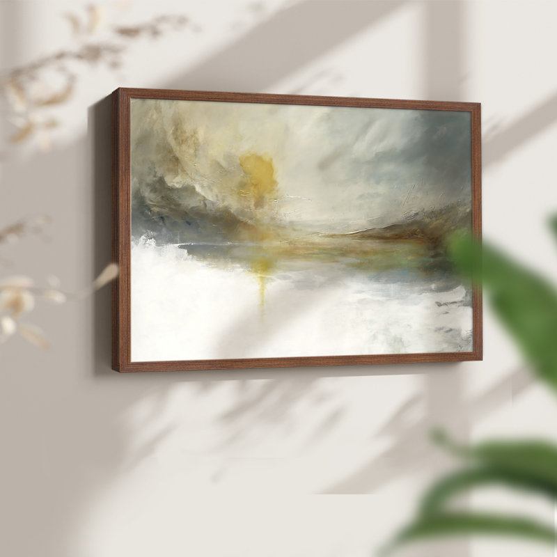 Emerging -Framed Print - Restickable, Walnut, 16" H x 20" W