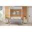 Lit escamotable double avec 2 tiroirs, beige