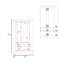 Dakota Armoire With Double Doors, Hanging Rod And Interior Shelves, Freestanding Modern Wardrobe