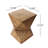 Sleek Concrete Accent Table With Abstract Grace - Lightweight Construction Hand-Painted Pattern Choice
