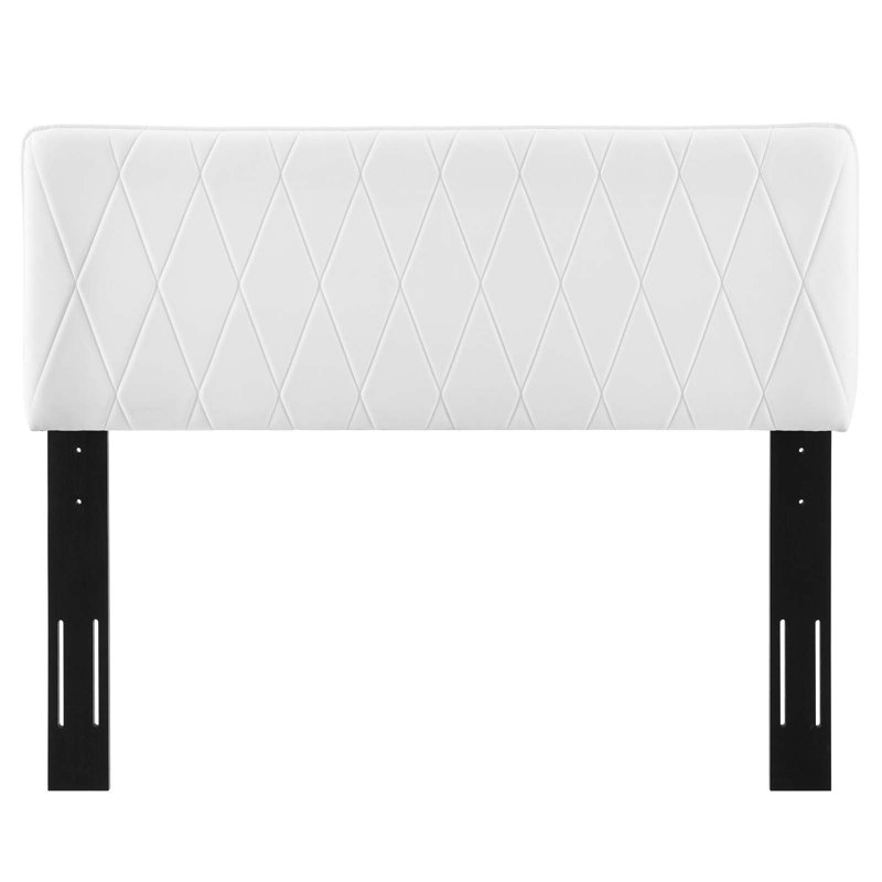 Modway Leila Performance Velvet King/California King Headboard, White