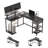 Ivanno Modular L-Shaped Stainless Steel Computer Desk-919215990