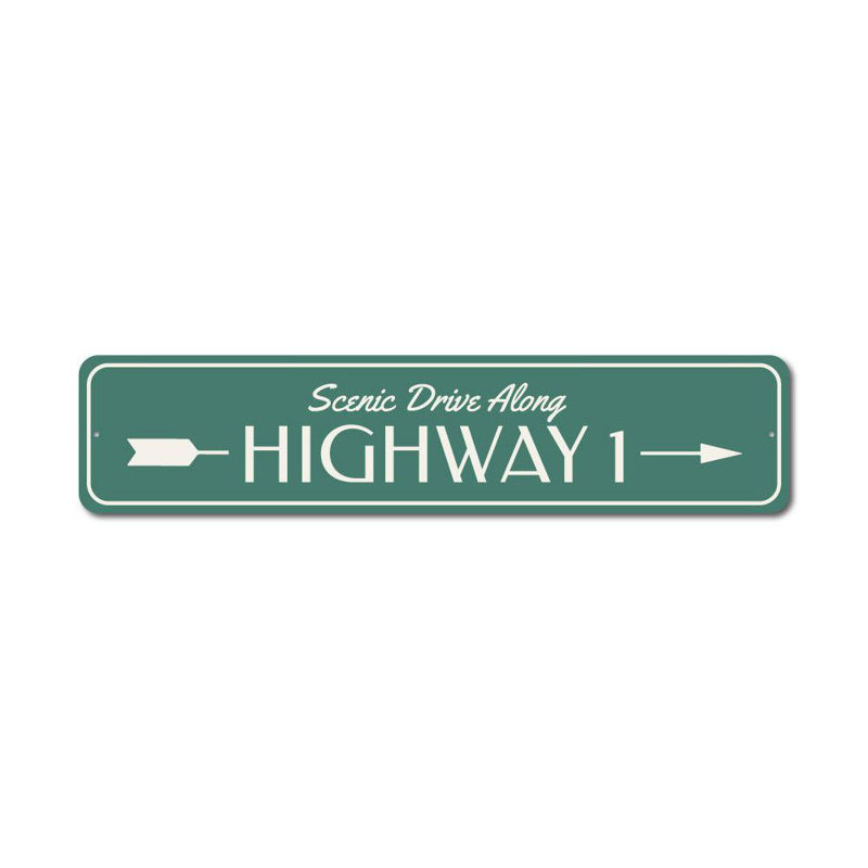 Panneau d'autoroute en aluminium, H 4 po x l 18 po x P 0,04 po