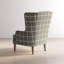Fauteuil à oreilles en polyester de 31 po de largeur Alexys-528608479