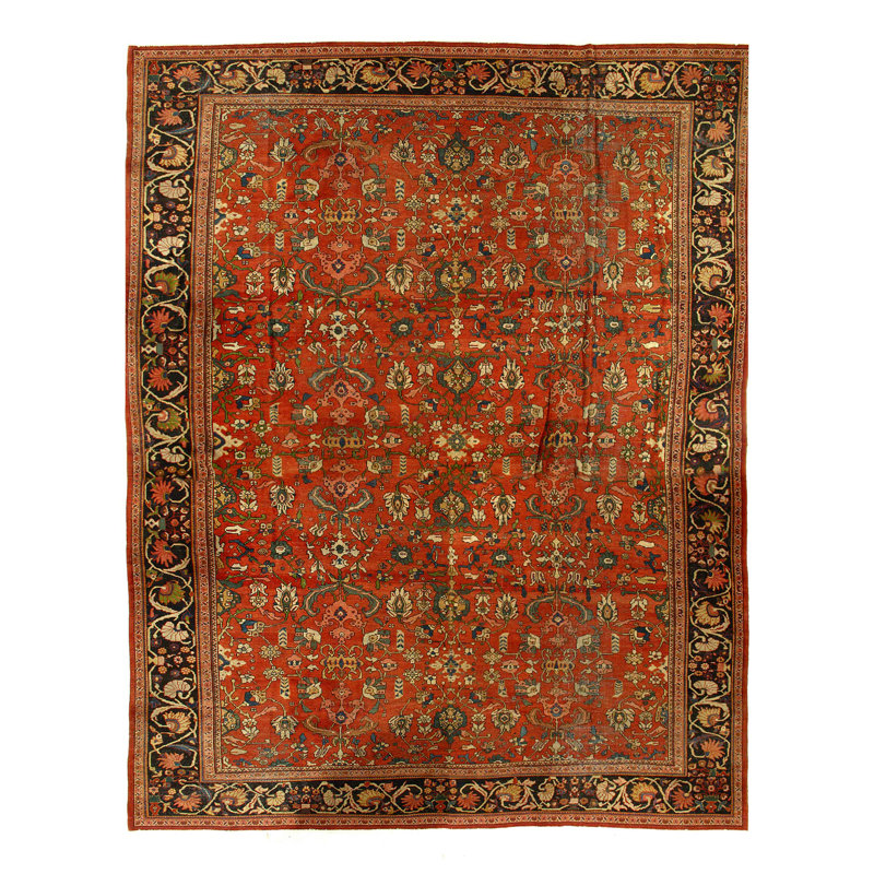 Antique One-of-a-Kind 13'11" X 17'3" Hand Knotted Area Rug