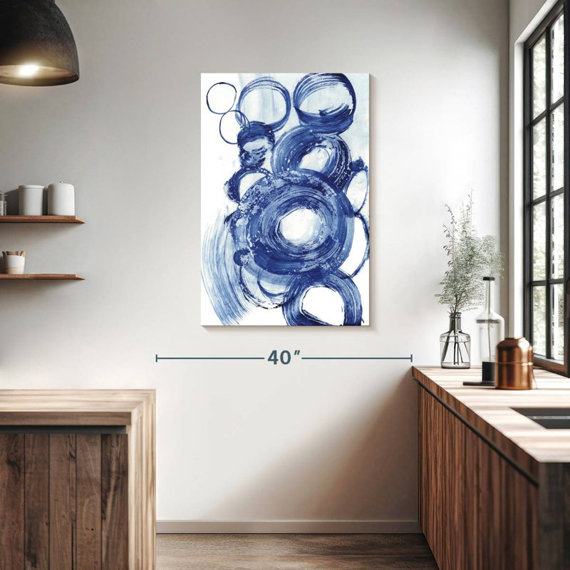 Étude du cercle bleu Avery II, H 39 po x l 26 po