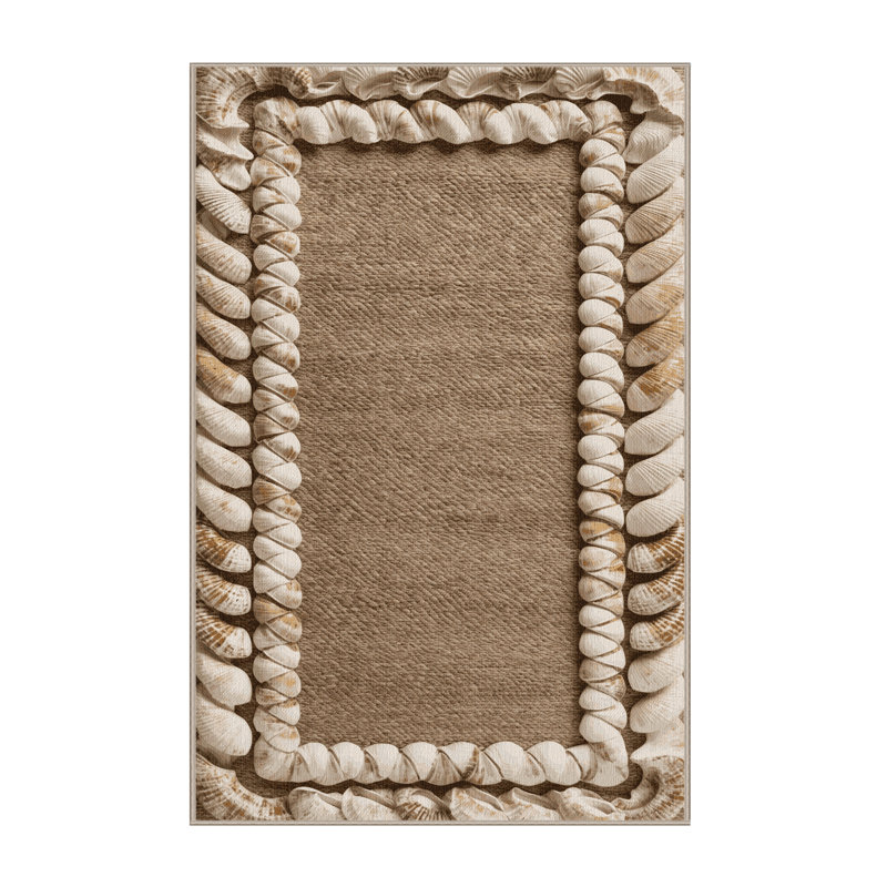  Tapis bord de mer lavable, Rectangle 5 pi x 7 pi