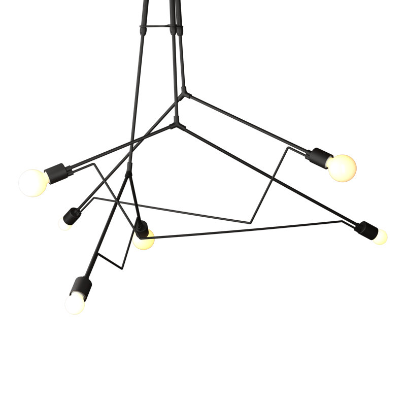 Divergence 6 - Light 27.8'' H Outdoor Chandelier, 54.8" - 64.3"