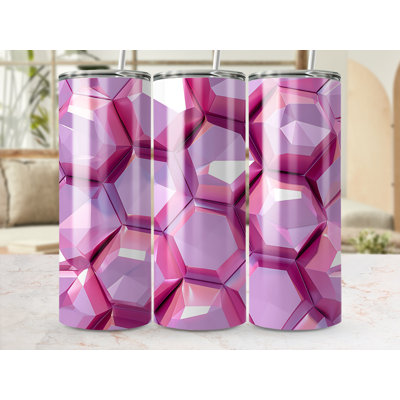 Choose Handmade Tumblers 591 mL Vacuum Insulated Stainless Steel (18/8) Travel Tumbler with Straw