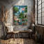 La toile crée un collage vibrant qui illustre le thème de la conservation de l'art mural-1229003479