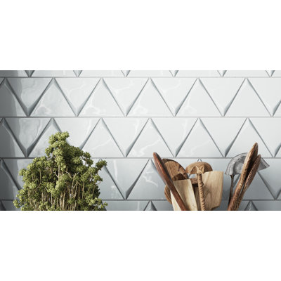 Triangolo 5" x 5" Ceramic Patterned Tile