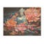 Statue de bouddhisme en fleurs - Art mural sur bois de pin naturel-823673420
