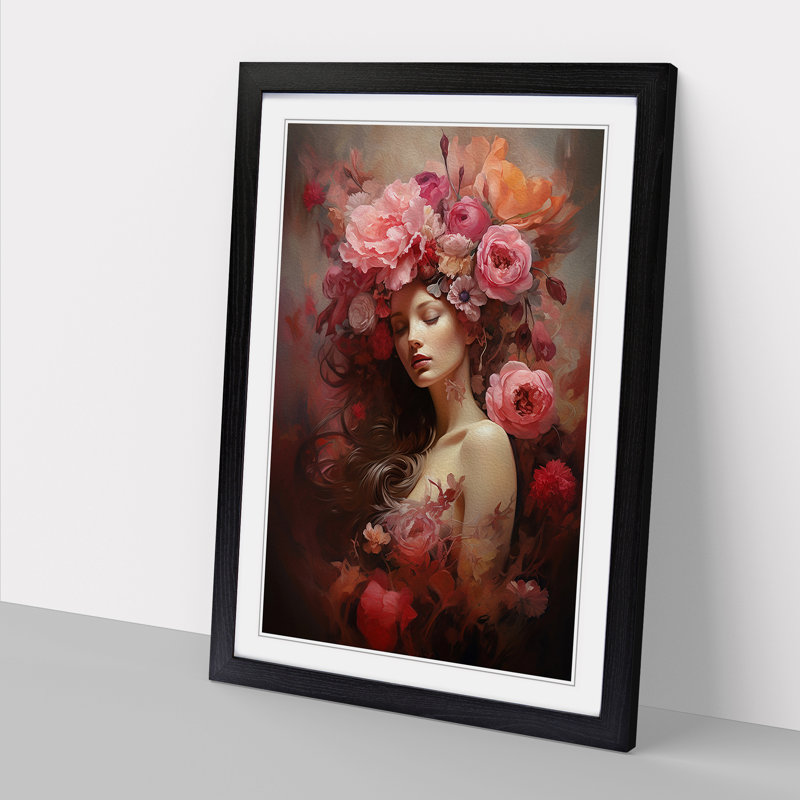 Single Picture Frame Print on Wood, Black Framed, 64cm H x 46cm W
