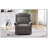 360° Swivel Recliner Manual Rocking Recliner For Home Theater And Nursery With Adjustable Backrest, Plush Velvet Upholstery-491912451