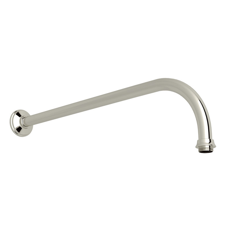 15" Reach Wall Mount Shower Arm, Polished Nickel