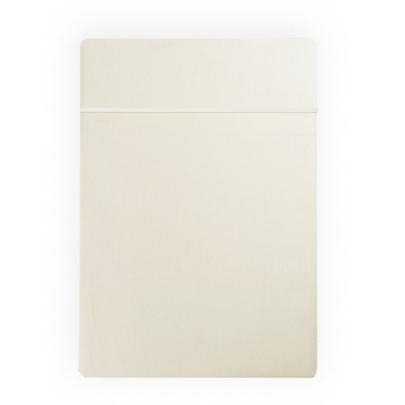 Gaynelle Satin Flat Sheet, White, 160 x 200 cm