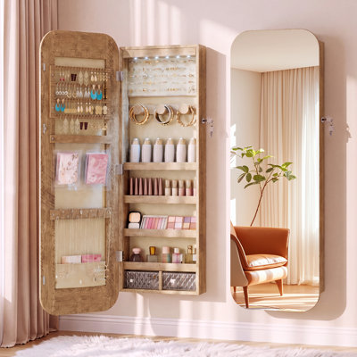 Armoire à bijoux à miroir 42,5 po H
