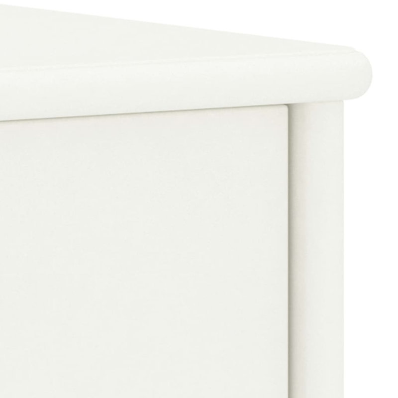 35cm W Bedside Table, White