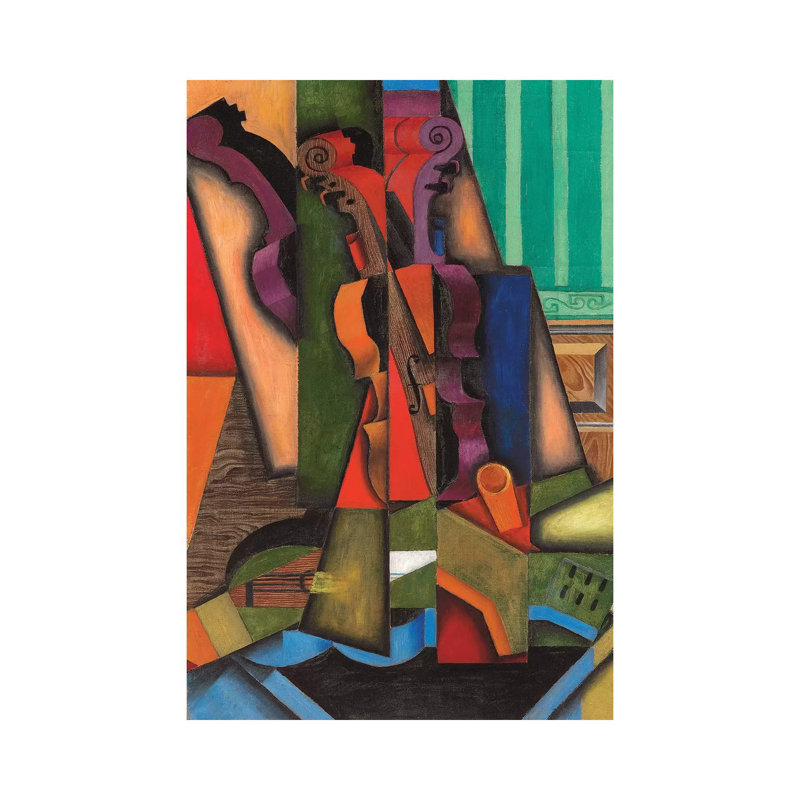 Violin And Guitar, 1914 by Juan Gris - Wrapped Canvas Painting, 101.6 cm H x 66.04 cm W x 1.91 cm D