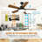 44'' Ceiling Fan with LED Lights