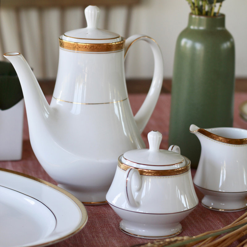 Noritake Charlotta Sugar And Creamer Set, Gold