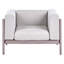 Garden Lounge Set with Table 4 Seater FERRETTI Taupe