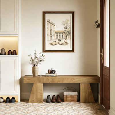 55.12'' Farmhoue Entryway Bench