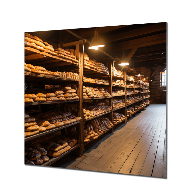 Baguettes de pâtisserie française - Art mural en métal de pâtisserie, H 16 po x l 16 po x P 1 po
