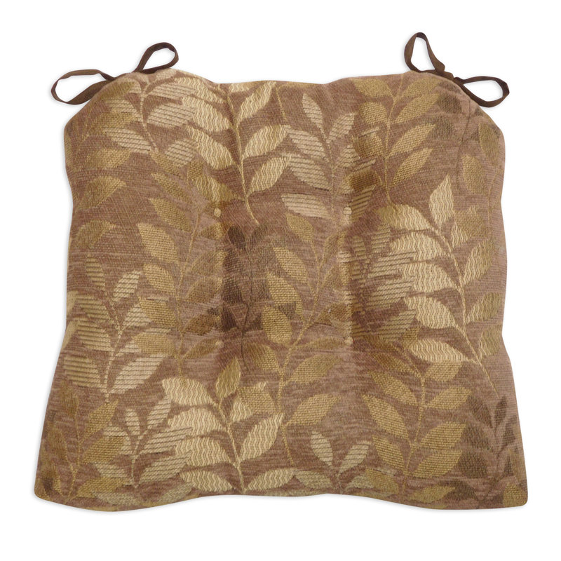 Coussin de coussin de chaise fabian, Brun / Doré