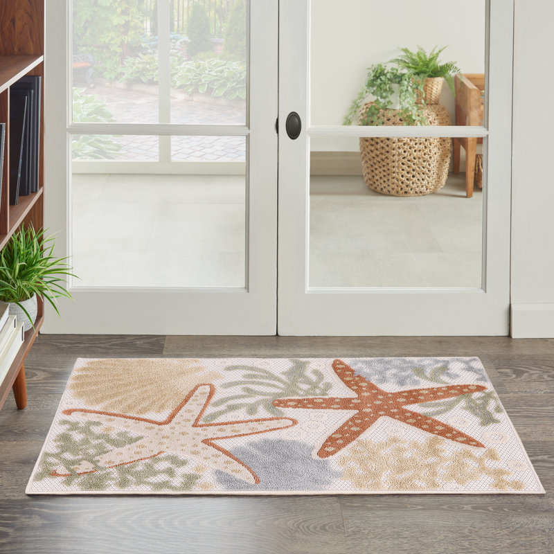 Tapis d'intérieur / extérieur Antwanett, Rectangle 2 pi 8 po x 4 pi