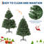 Arbre de Noël de 4,5 pi avec / sans lumières DEL, épinette réaliste haut de gamme, branches articulées en métal et support pliable, arbre de Noël artificiel d'intérieur pour la maison, le bureau-2000467222-2000467221