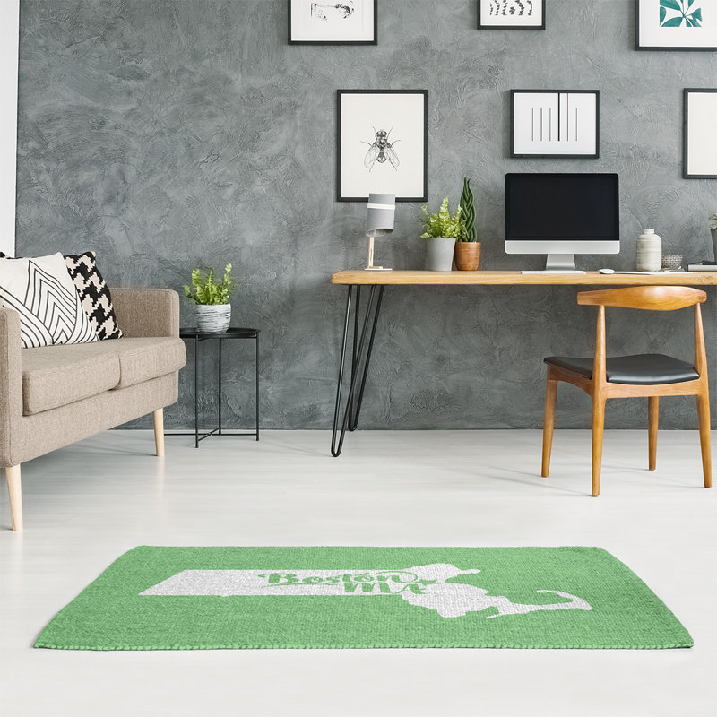 Tapis de l’aire verte boston massachusetts, Rectangle 5 pi x 7 pi, Oui