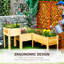 Ensemble de 3 jardinières surélevées Outsunny