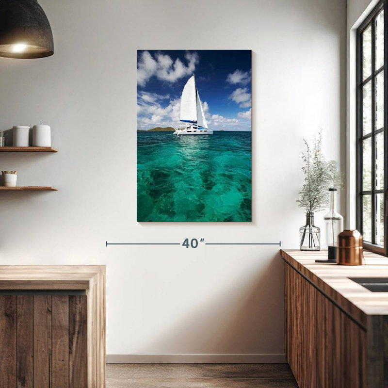 Mehar Catamaran Boat, 39" H x 26" W