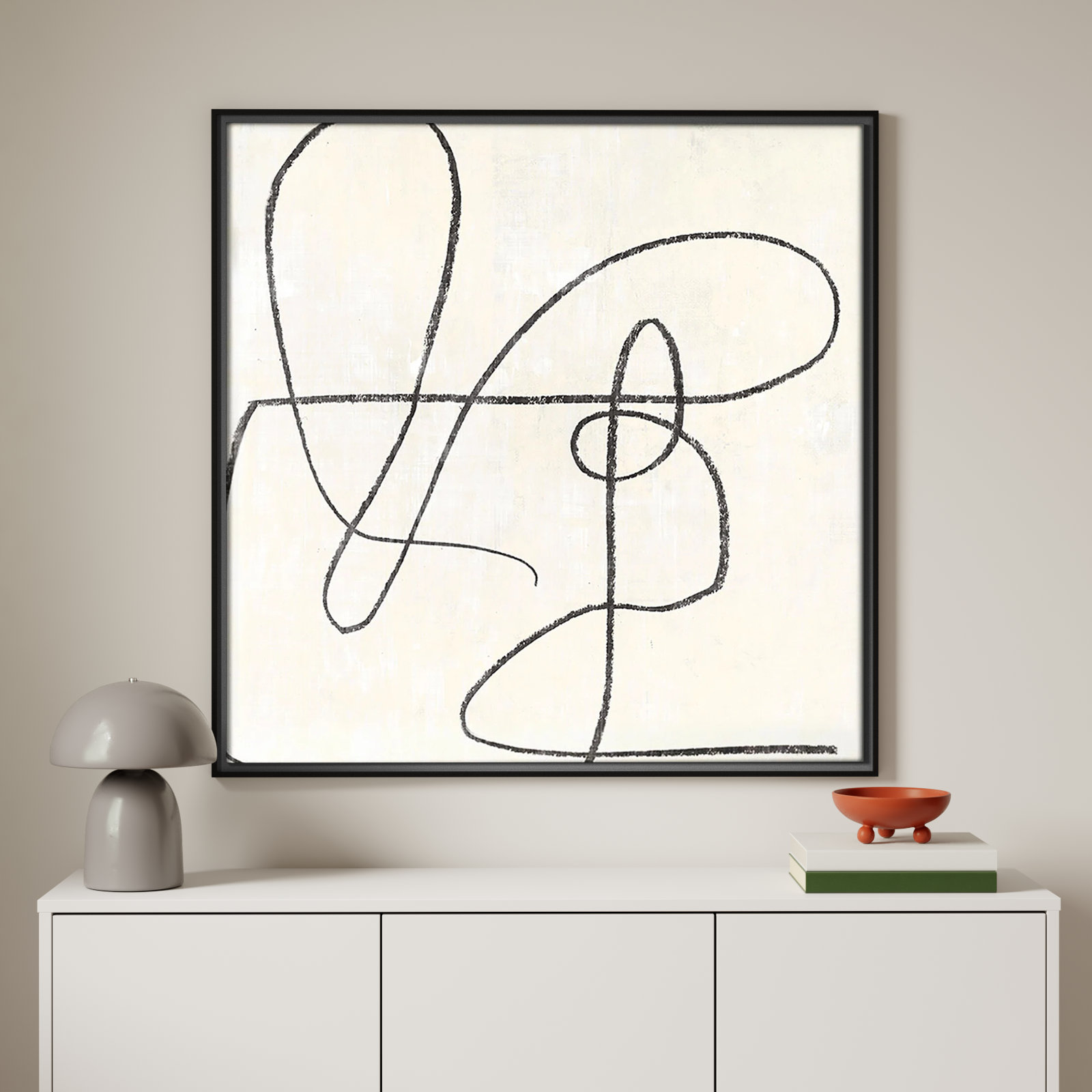 Juxtaposing, 46.5" H x 46.5" W, Black