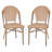 Indoor/Outdoor All-Weather Commercial Paris Chairs with Bamboo Print Frame-130346790-105453550