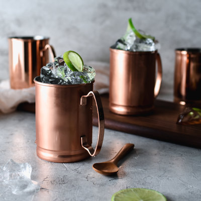 Ensemble de 4 tasses en cuivre Libbey Moscow Mule, 14 onces