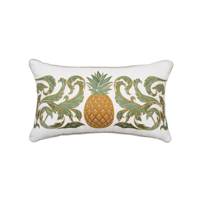 Pineapple Acanthus Indoor/Outdoor Lumbar Pillow