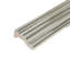 Chester 12" x 2" Glossy Ceramic Mudcap Tile Trim in Gray