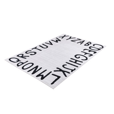 Tapis noir et blanc Demetrey