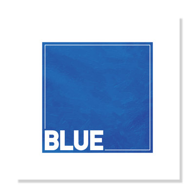 Rolled Blue Paper Print