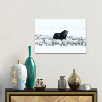 Lion Among Sheep - Gallery-Wrapped Canvas Giclée