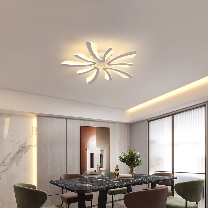 Dimmable 5-Light LED Flush Mount Ceiling Light