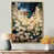 Toile avec cadre flottant or