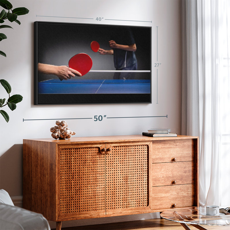 «Table Tennis Match Wall Art», H 27 po x l 40 po